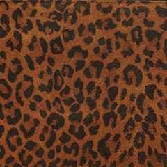 Oskan Suede Leopard Flat Pouch