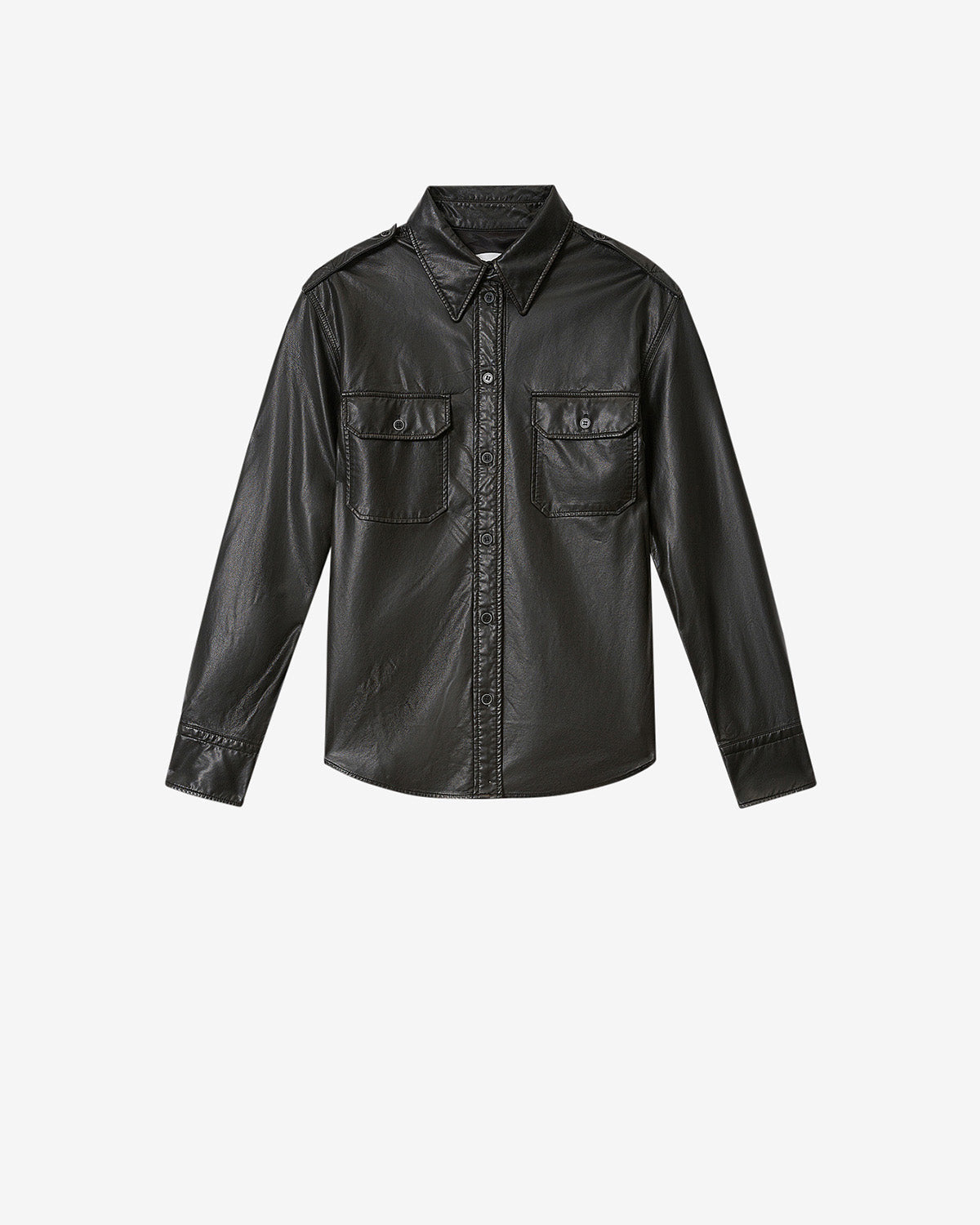 NOEE SHIRT FAUX LEATHER